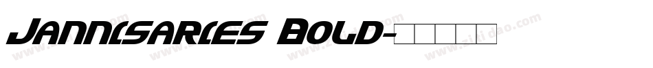 Jannisaries Bold字体转换